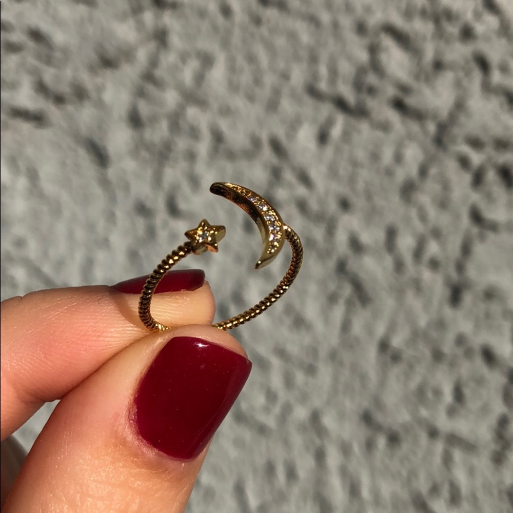 Moon & Star Ring - Picture 3 of 3
